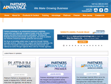 Tablet Screenshot of partnersadvantage.com